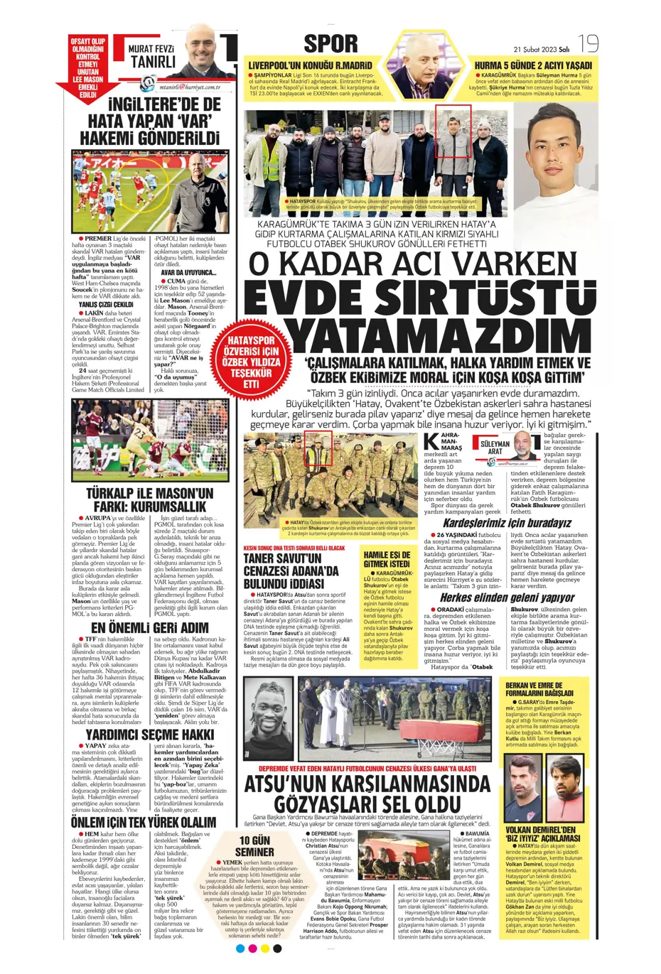 "Fener düğmeye bastı" - Gazete manşetleri (21 Şubat 2023) - 20