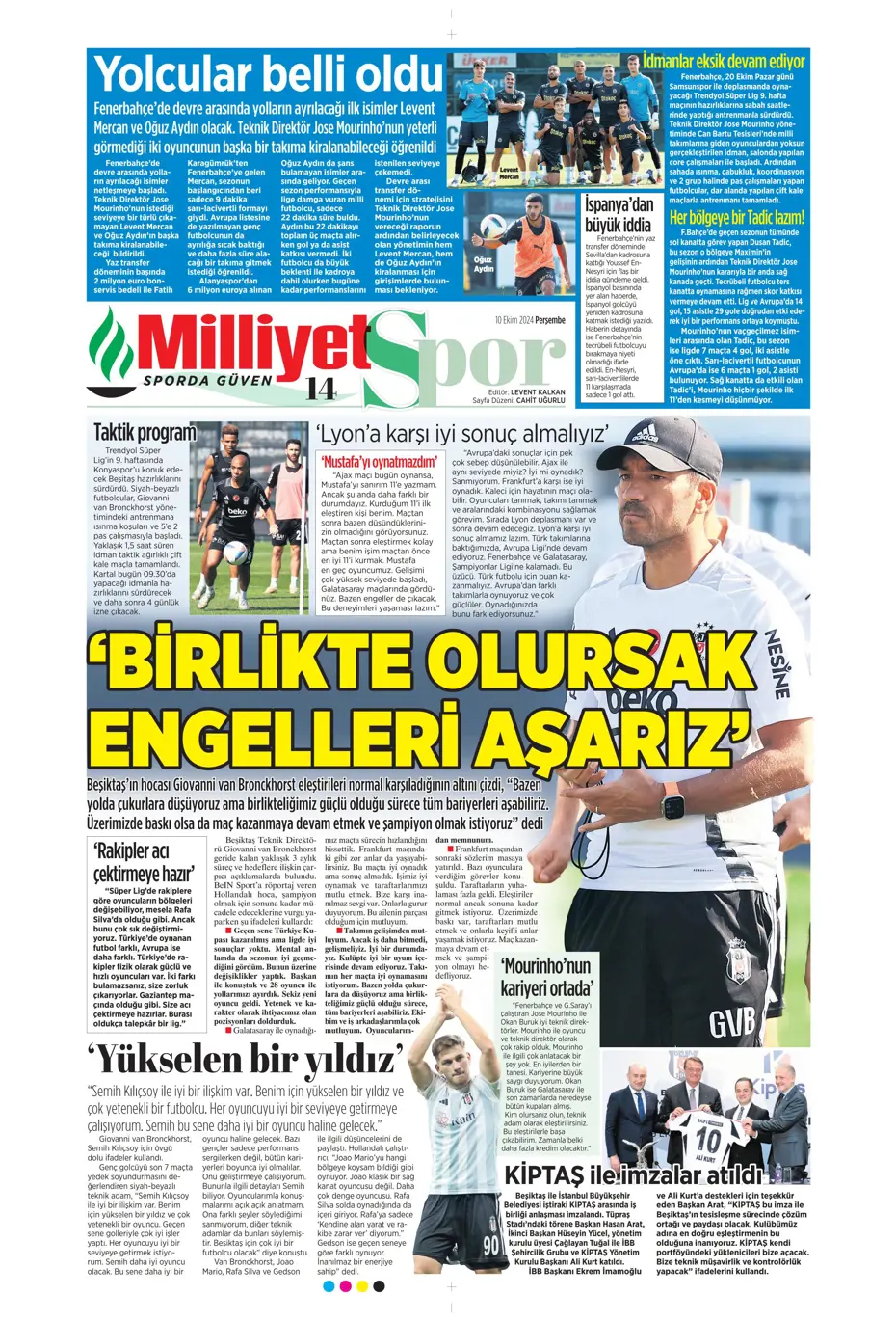 "Dybala bombası" | Sporun manşetleri (10 Ekim 2024) - 20