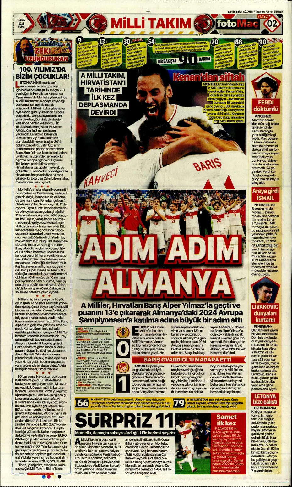 "Barış Yılmaz Türkiye yıkılmaz" | Sporun manşetleri (13 Ekim 2023) - 15 "Barış Yılmaz Türkiye yıkılmaz" | Sporun manşetleri (13 Ekim 2023) - 15