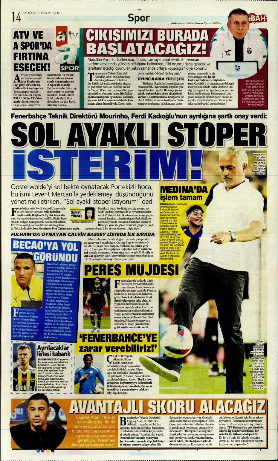 "Batman bile kurtaramadı" | Sporun manşetleri (22 Ağustos 2024) - 23 "Batman bile kurtaramadı" | Sporun manşetleri (22 Ağustos 2024) - 23