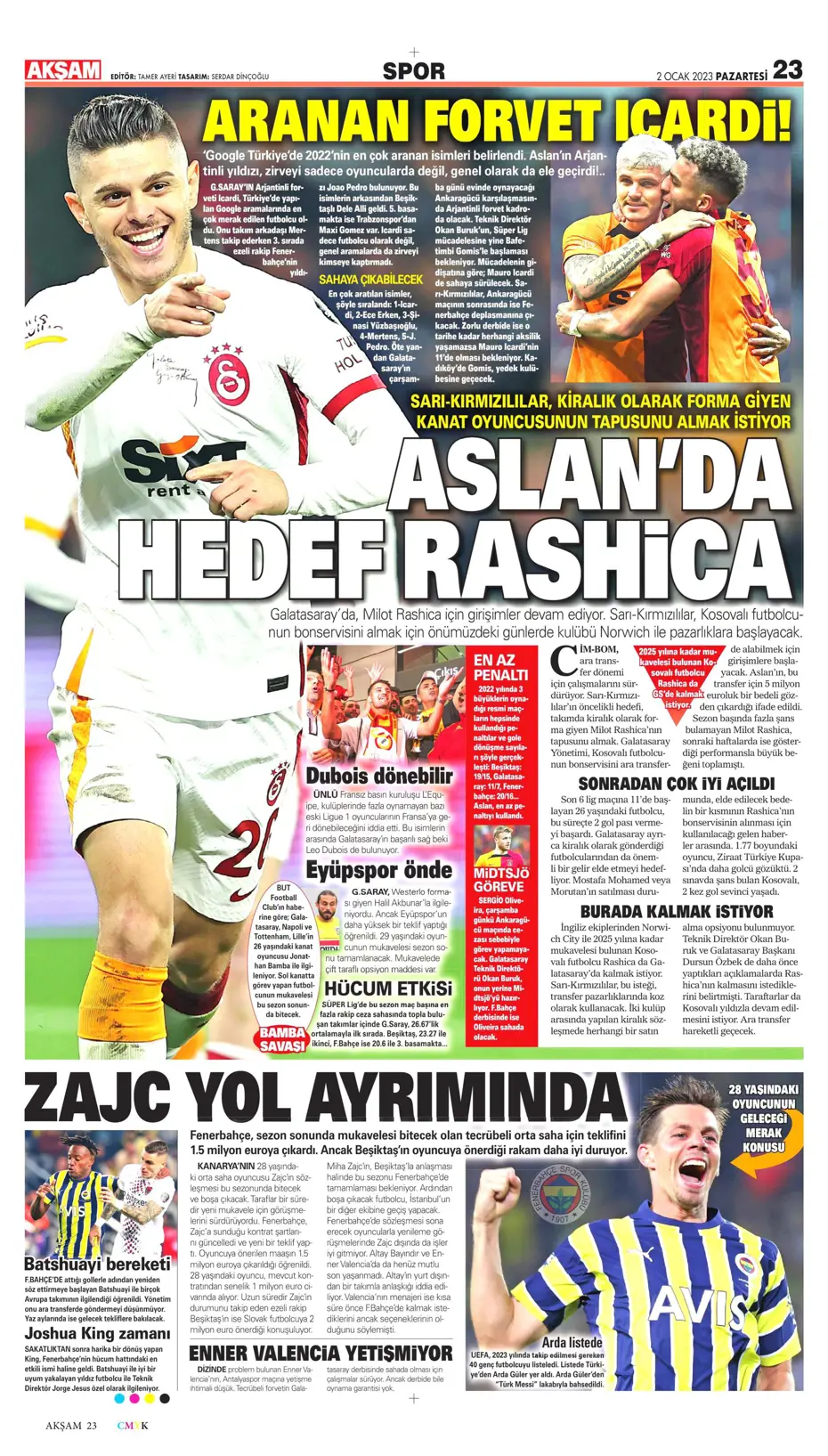Sporun Manşetleri (2 Ocak 2023) - 3