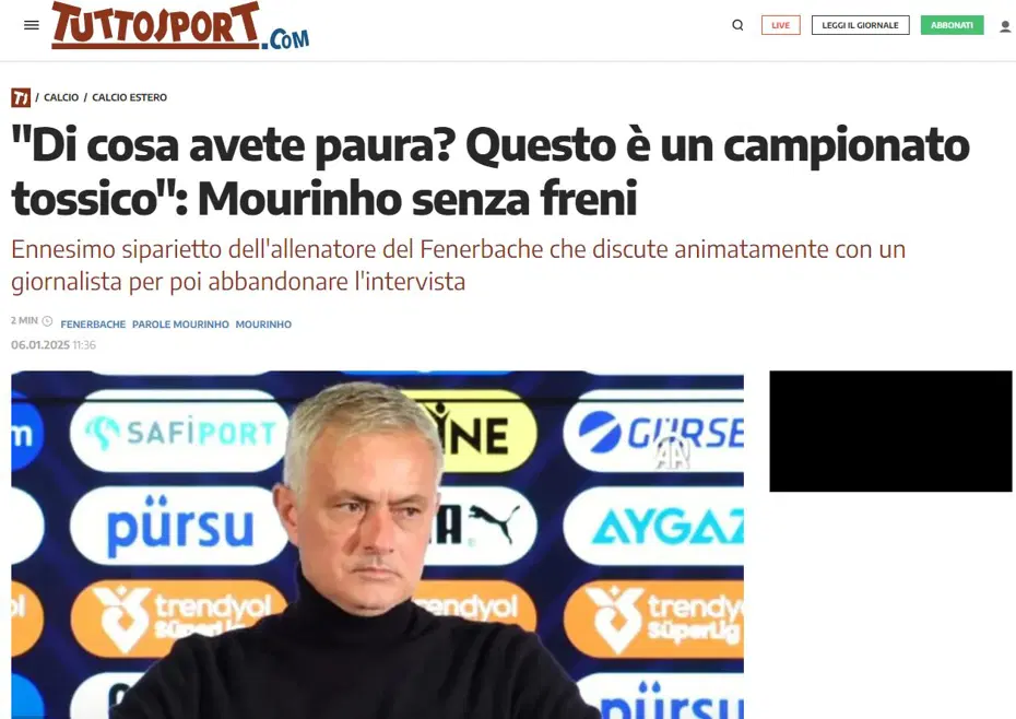 Mourinho'nun canlı yayındaki hareketi Avrupa'yı salladı - 5