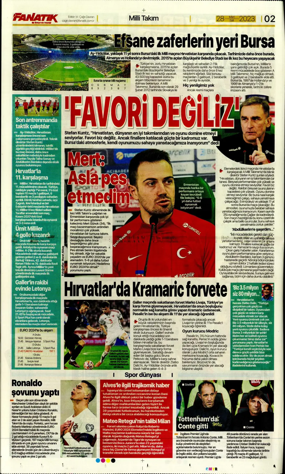 "Vurduğumuz gol olsun" - Sporun manşetleri - 5