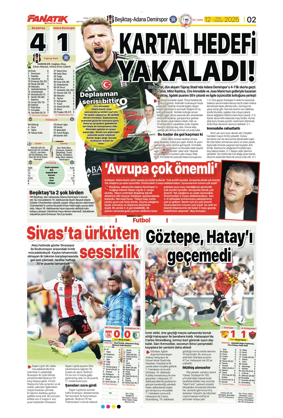 "Fenerbahçe'nin yeni golcüleri Jonathan David ve Abraham" | Sporun manşetleri - 3
