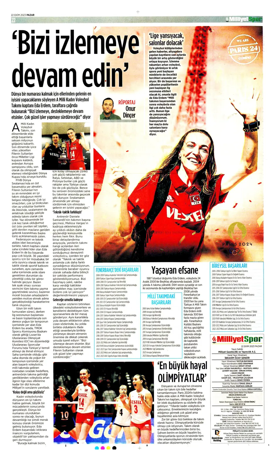 "Derbilerin Aslanı" | Sporun manşetleri (22 Ekim 2023) - 30