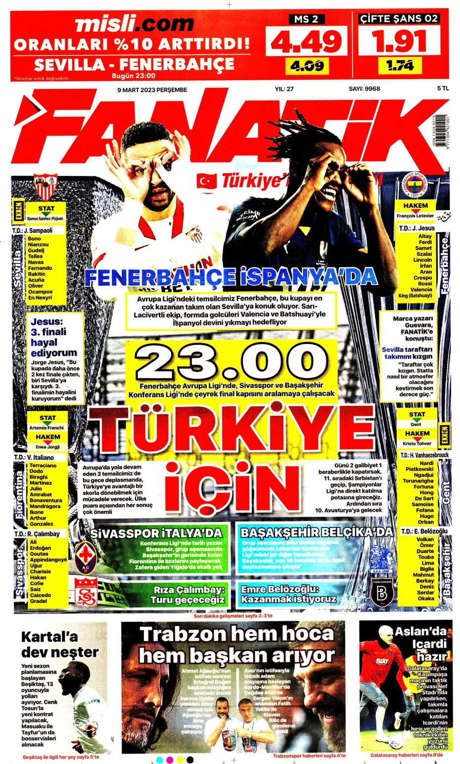 "Avrupa'yı fethedelim" - Sporun manşetleri - 4