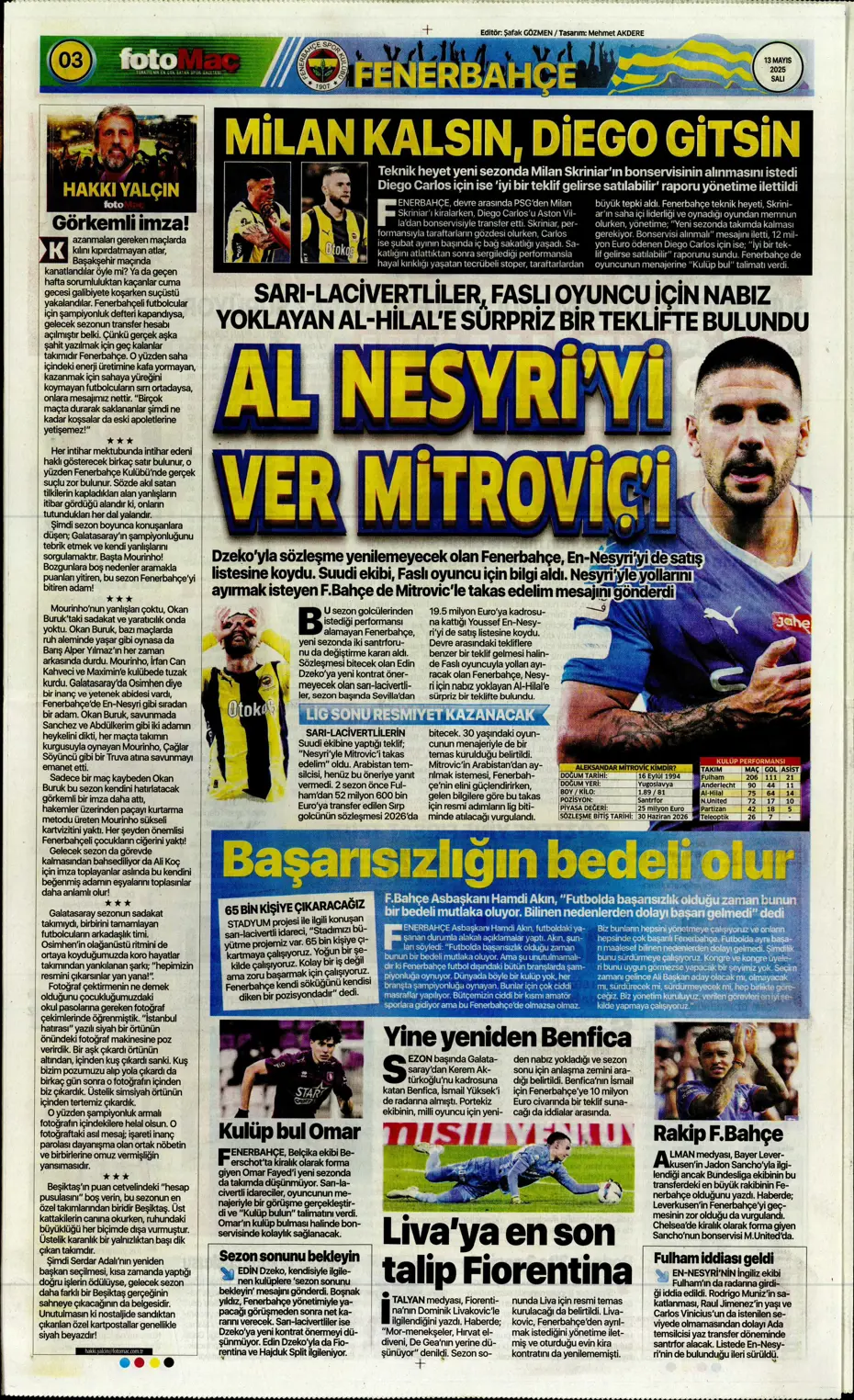 "Galatasaray, Osimhen için Napoli ile anlaştı" | Sporun manşetleri - 9