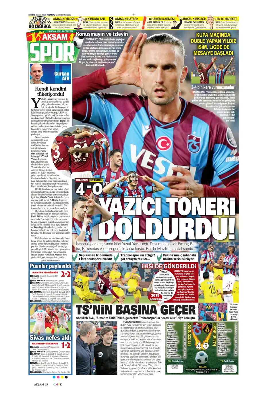 Sporun manşetleri (23 Ocak 2023) - 2