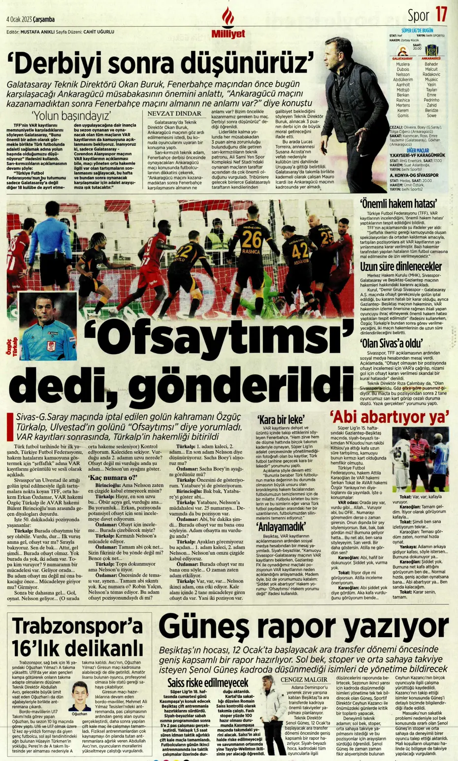 Sporun Manşetleri (4 Ocak 2023) - 29