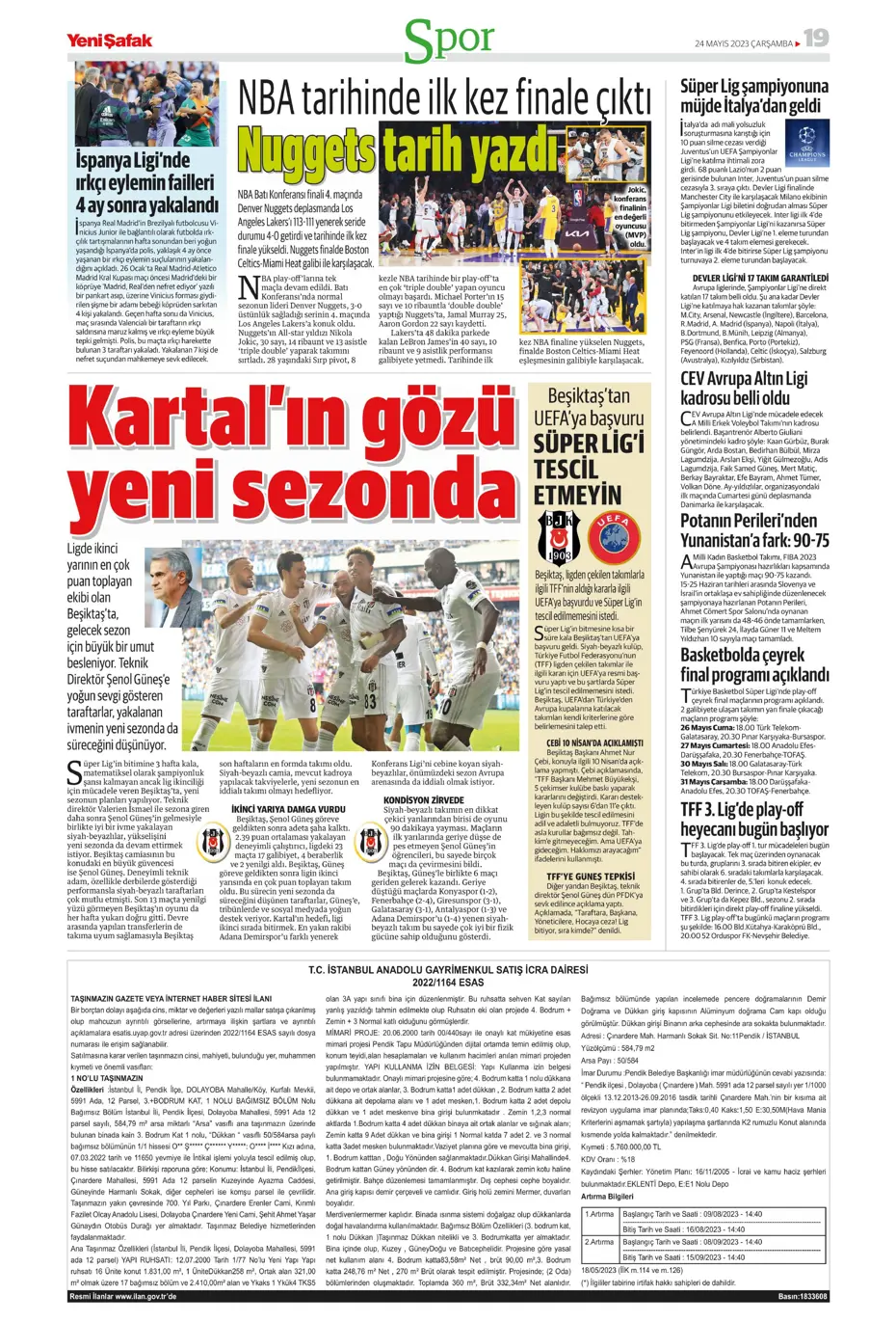 "Aslan'da taarruz başladı" | Sporun Manşetleri - 23