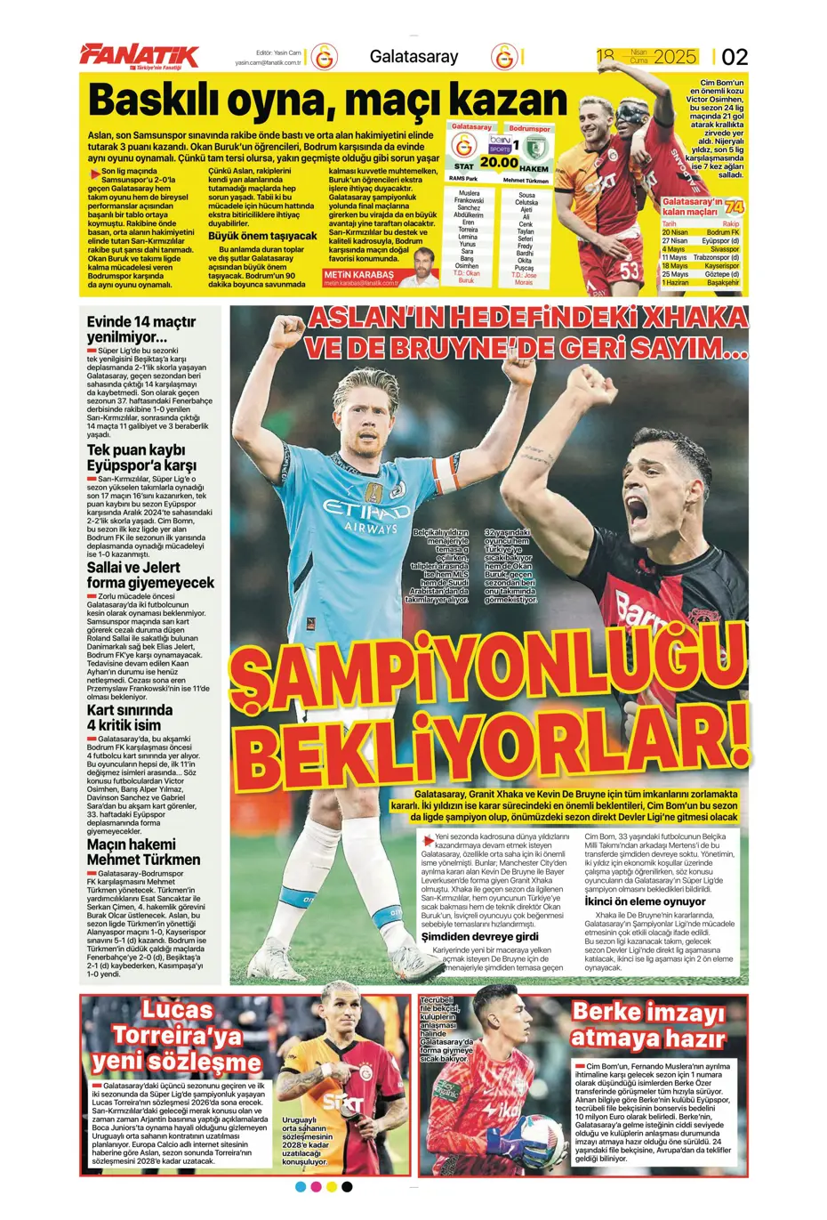 "Fenerbahçe'de sol artık Diouf'un" | Sporun manşetleri - 3