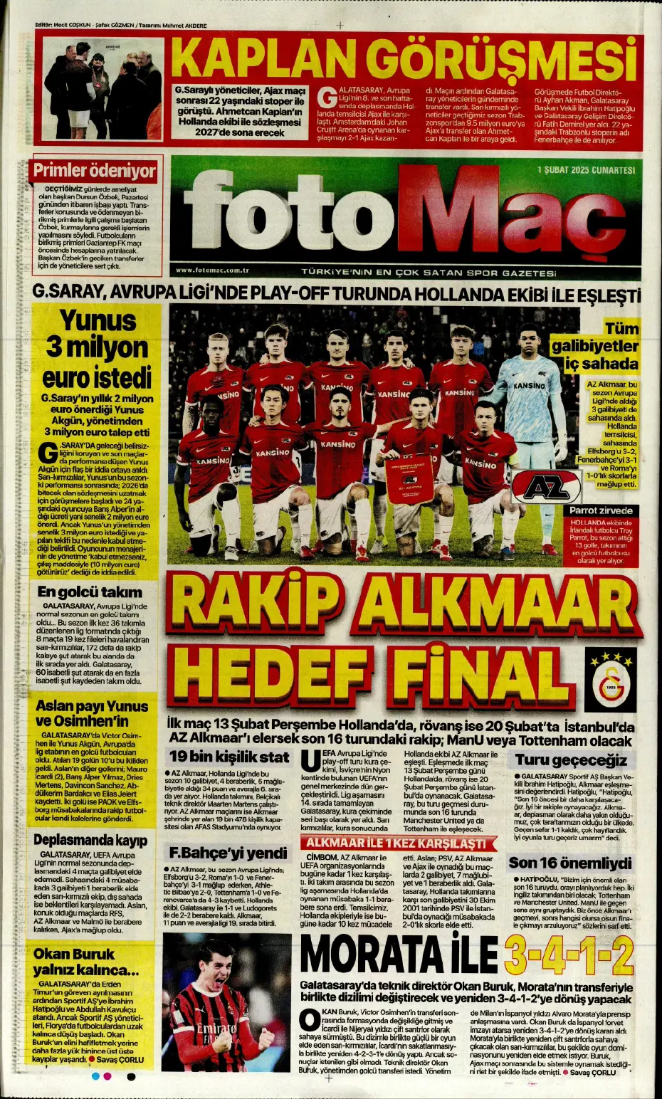 "Morata geliyor" | Sporun manşetleri - 10