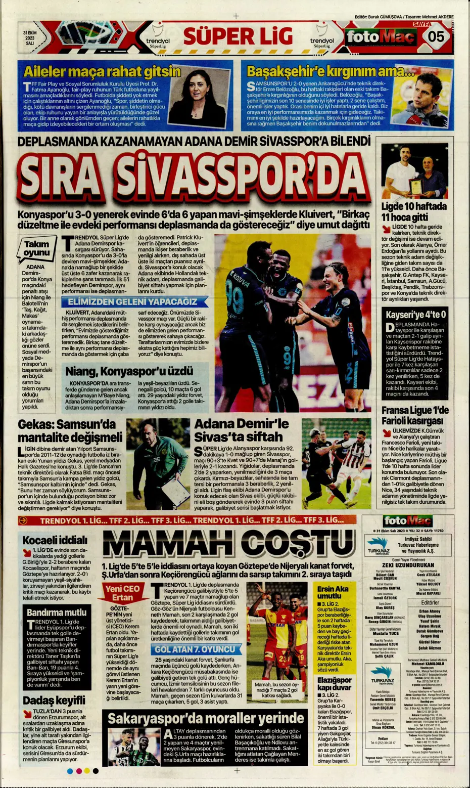 "Ne Bayern ne Barça en büyük Kanarya" | Sporun manşetleri (31 Ekim 2023) - 15