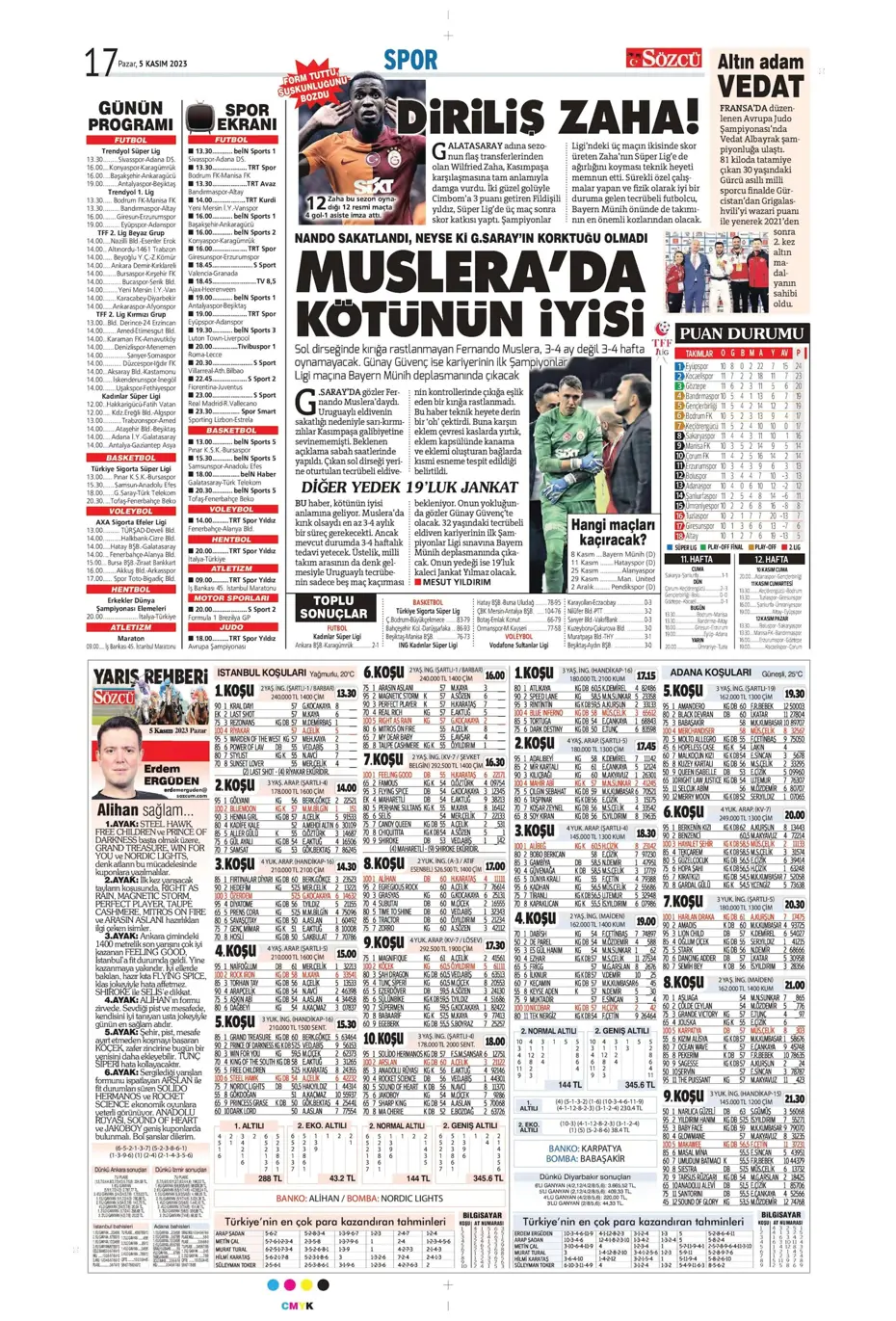 "Kadıköy'de tarihi fırtına" | Sporun manşetleri (5 Kasım 2023) - 39