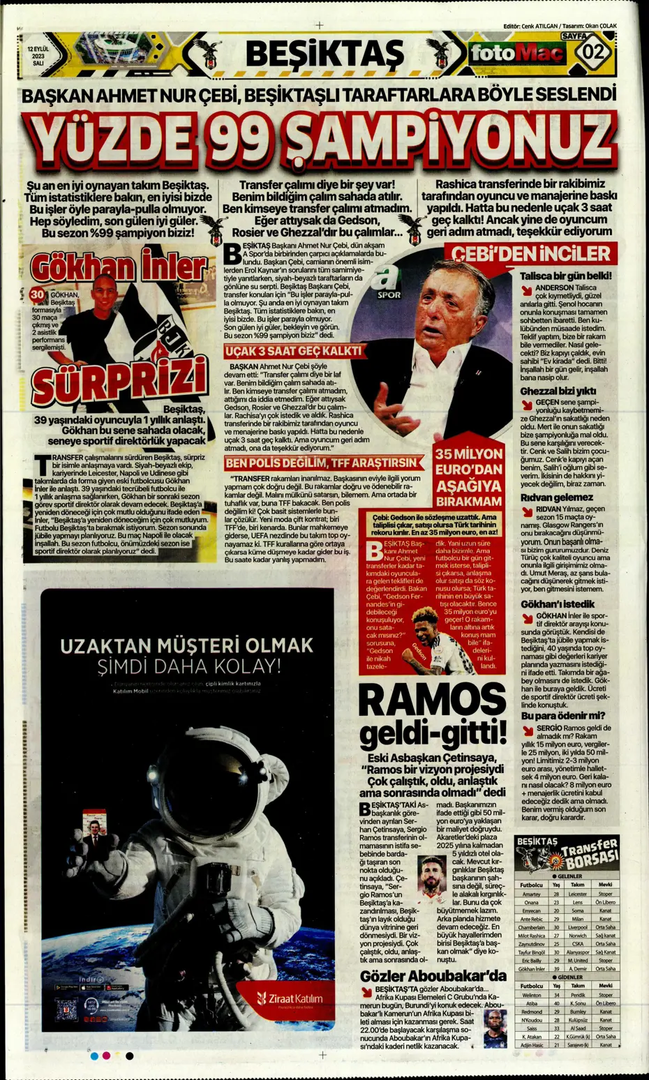 "Kartal'da Lingard sürprizi" | Sporun manşetleri (12 Eylül 2023) - 11