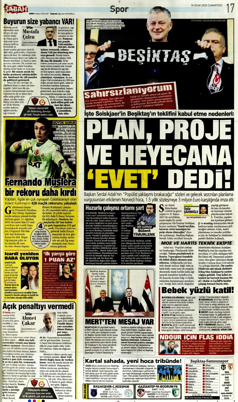 "Diego Carlos'u F.Bahçe kaptı!" | Sporun manşetleri (18 Ocak 2025) - 28 "Diego Carlos'u F.Bahçe kaptı!" | Sporun manşetleri (18 Ocak 2025) - 28
