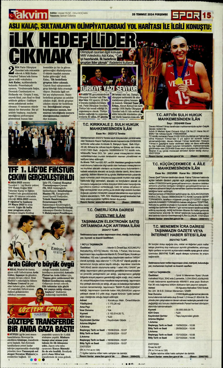 "Fenerbahçe'de sıra geldi orta saha transferine" | Sporun manşetleri - 29 "Fenerbahçe'de sıra geldi orta saha transferine" | Sporun manşetleri - 29