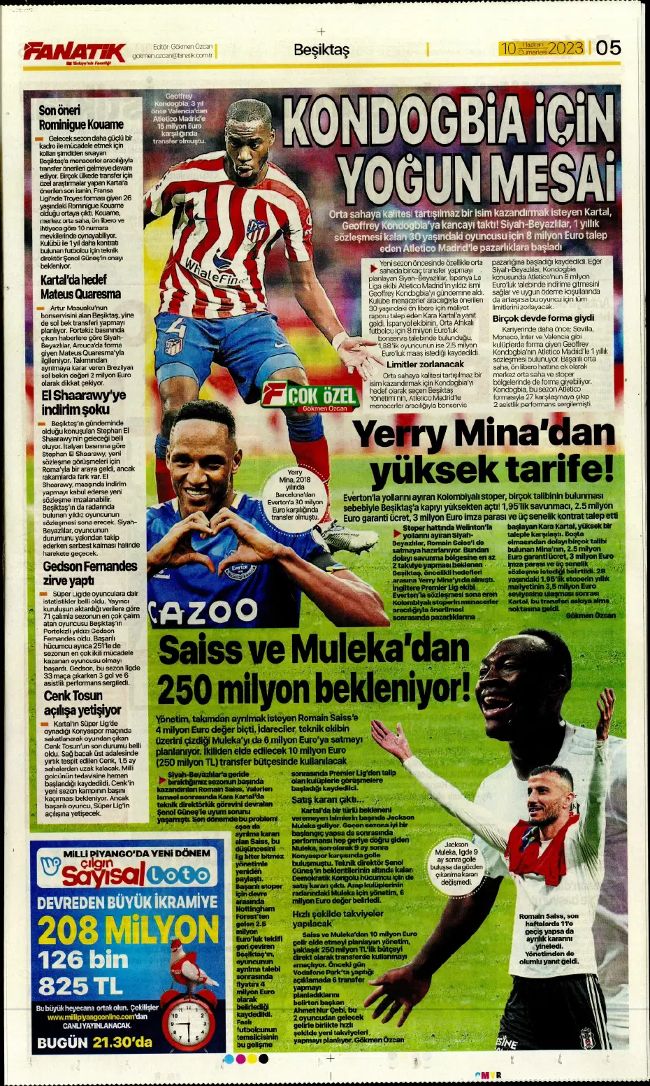 "Nelsson'un yerine Merih Demiral" | Sporun manşetleri (10 Haziran 2023) - 5