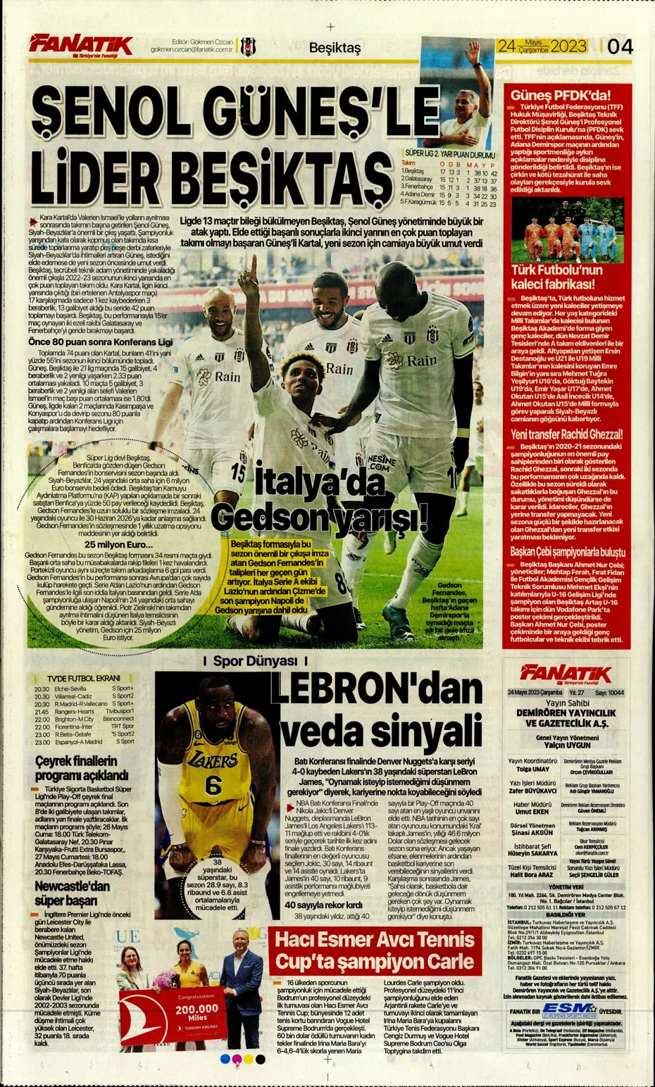 "Aslan'da taarruz başladı" | Sporun Manşetleri - 3