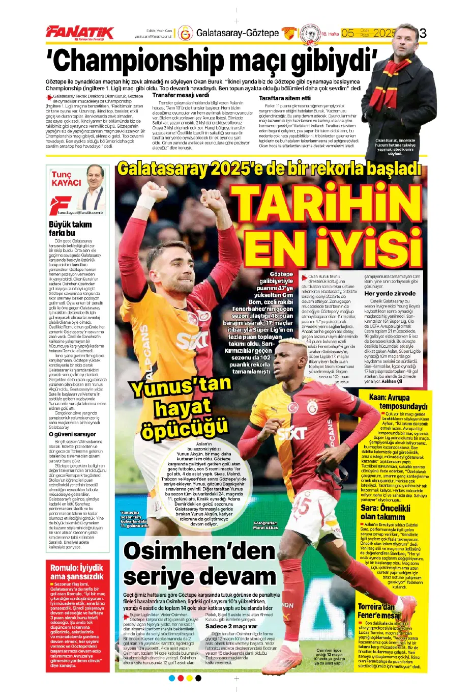 "31 milyon euroluk stoper Fenerbahçe'ye" | Sporun manşetleri - 5