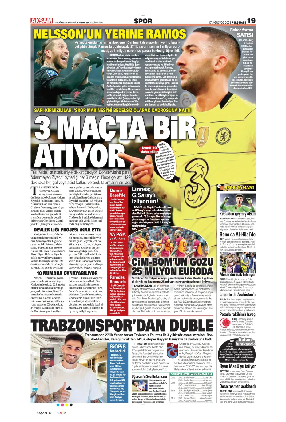 "Anderson Talisca için yoğun mesai" | Sporun Manşetleri - 4