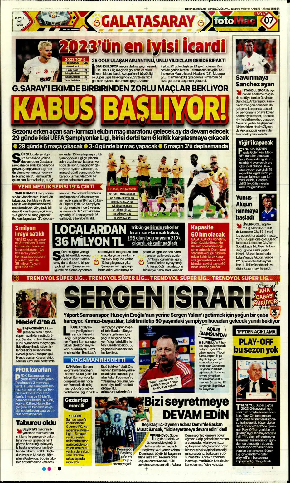 "Fenerbahçe gollerle coştu" | Sporun Manşetleri - 16 "Fenerbahçe gollerle coştu" | Sporun Manşetleri - 16