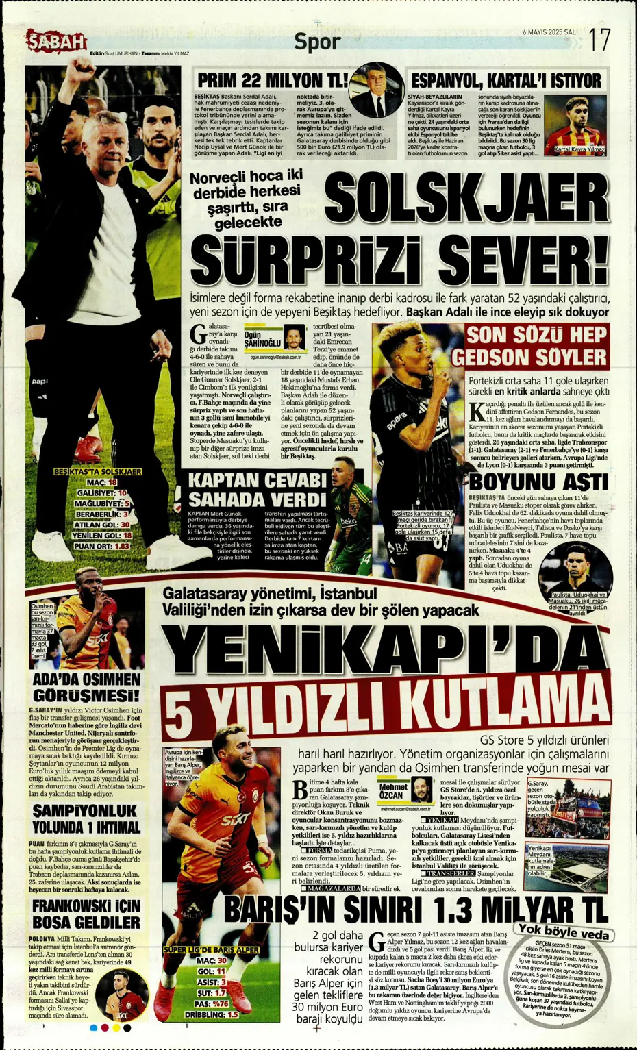 "Galatasaray'da tarihi hazırlık: Yer yerinden oynayacak" | Sporun manşetleri - 17
