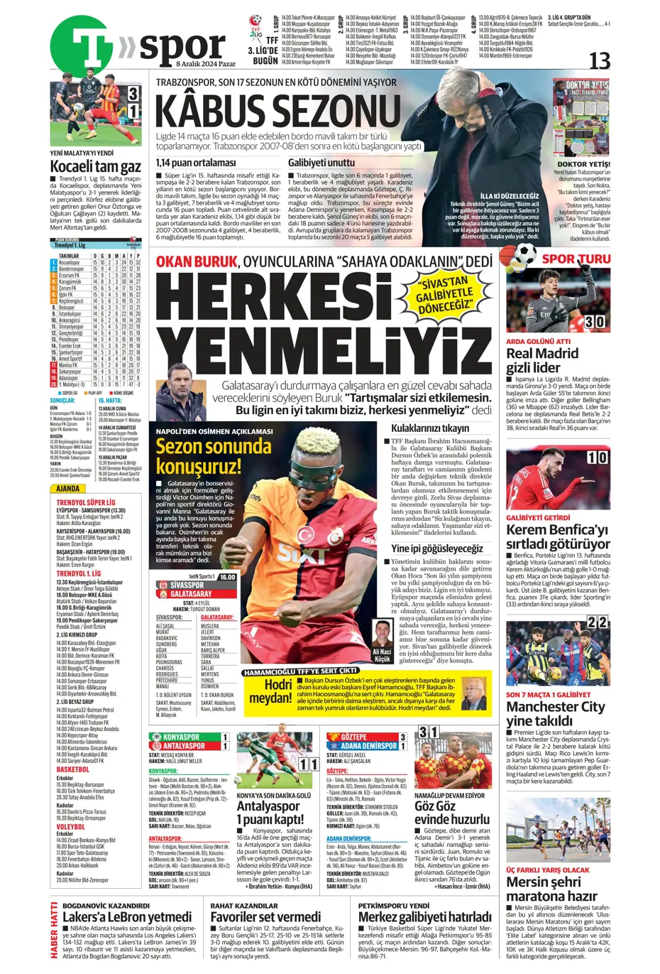 "Derbider Mourinho" | Sporun manşetleri - 31 "Derbider Mourinho" | Sporun manşetleri - 31