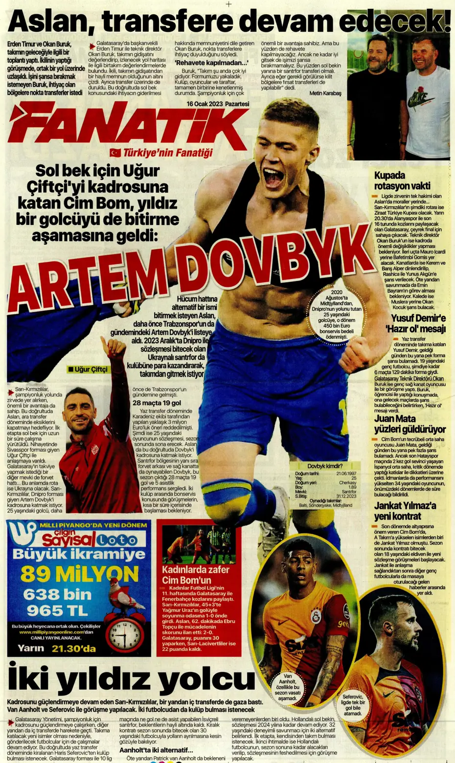 Sporun Manşetleri (16 Ocak 2023) - 9