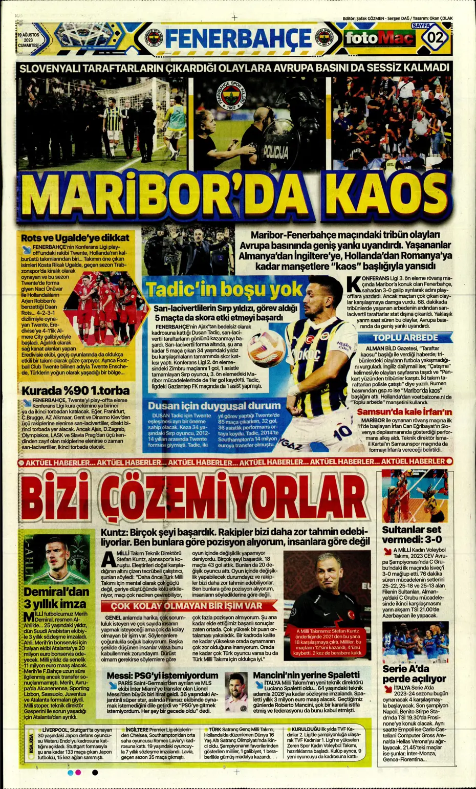"Ramos'ta büyük kapışma" | Sporun Manşetleri (19 Ağustos 2023) - 11
