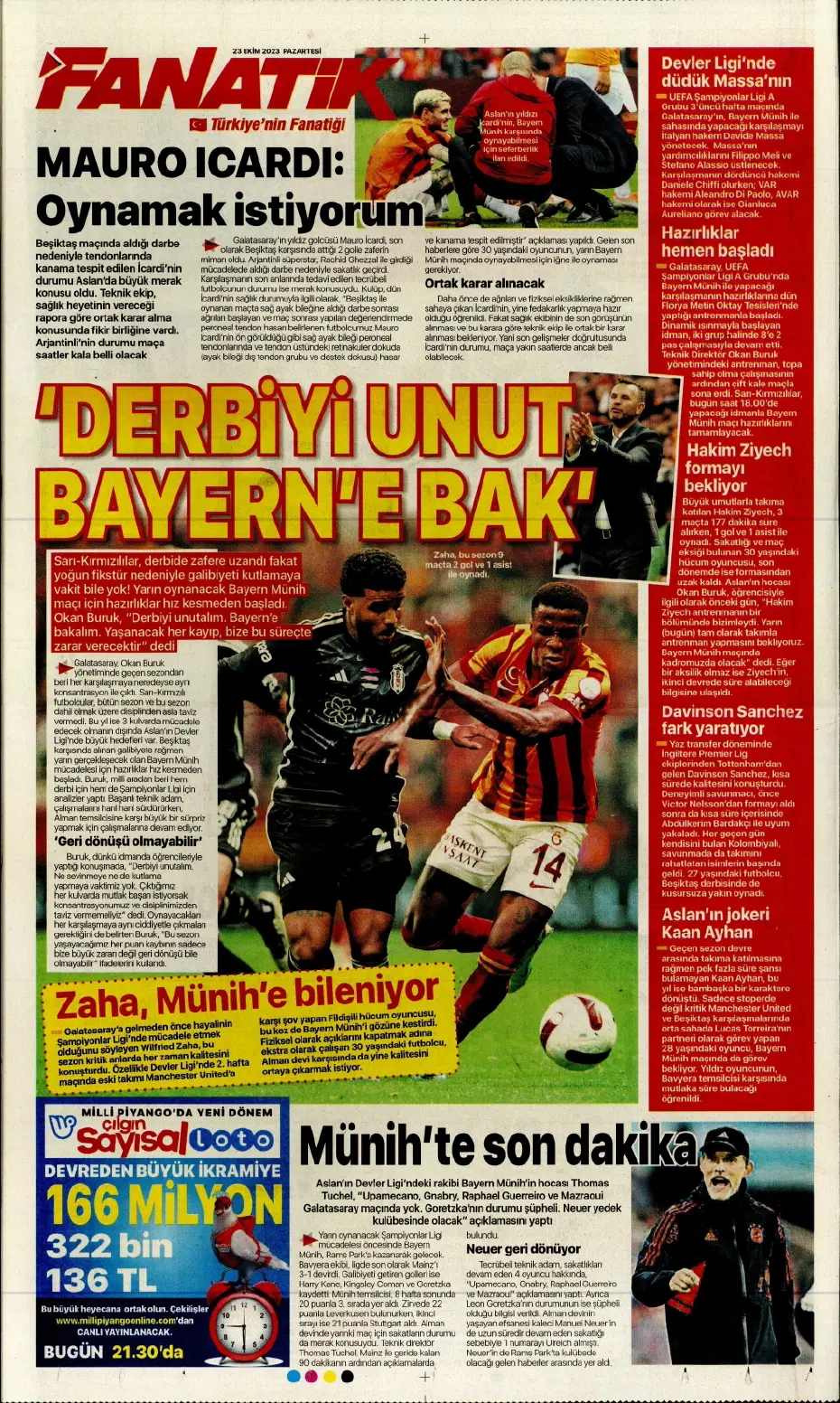 "Rekorları kıra kıra zirvede" | Sporun manşetleri (23 Ekim 2023) - 7 "Rekorları kıra kıra zirvede" | Sporun manşetleri (23 Ekim 2023) - 7