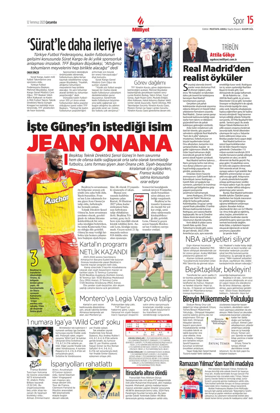 "Icardi'nin yanına 4 dev transfer daha" | Sporun manşetleri (12 Temmuz 2023) - 18