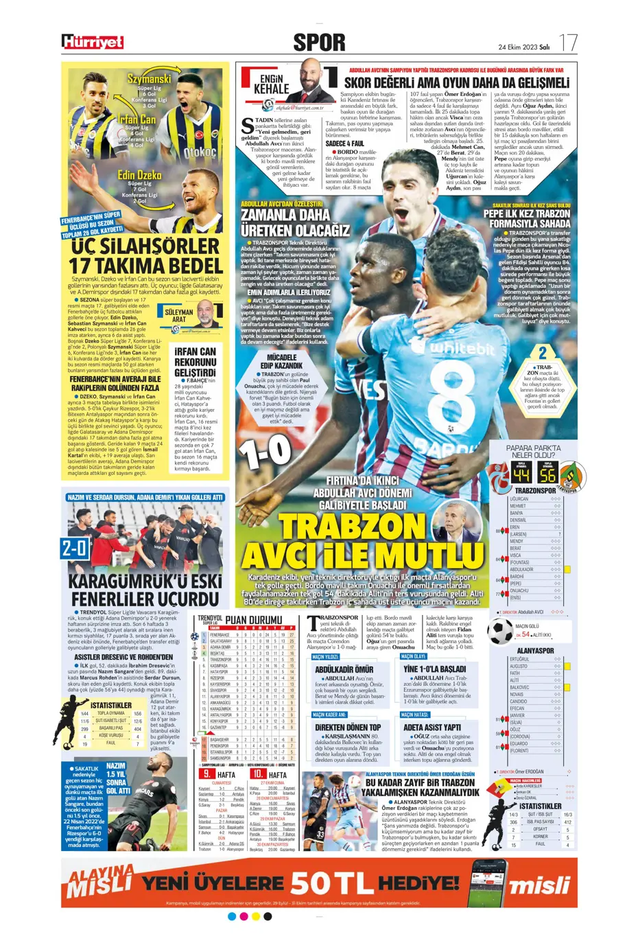 "Yine destan gecesi olsun" | Sporun Manşetleri - 21