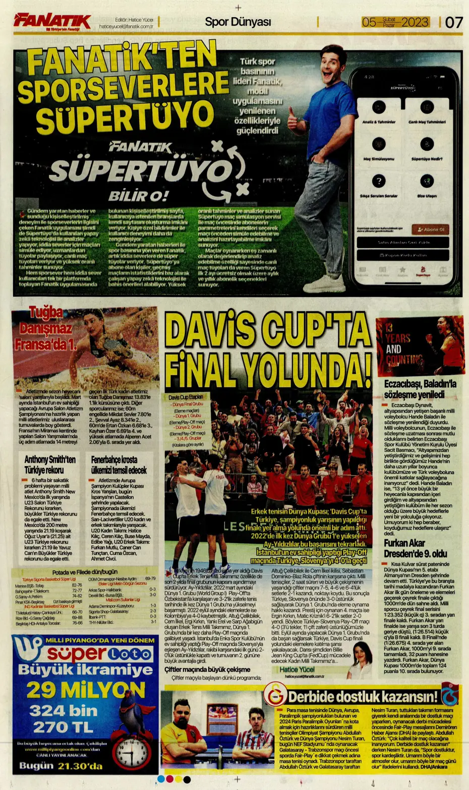 Sporun Manşetleri (5 Şubat 2023) - 11