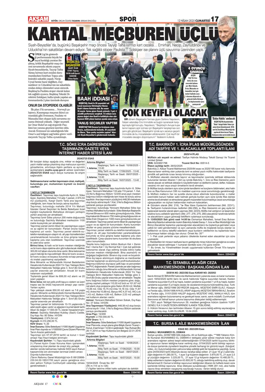 "Türk futbolunun utanç tablosu" | Sporun manşetleri - 2