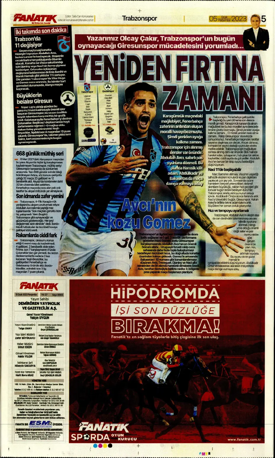 Sporun Manşetleri (5 Ocak 2023) - 7