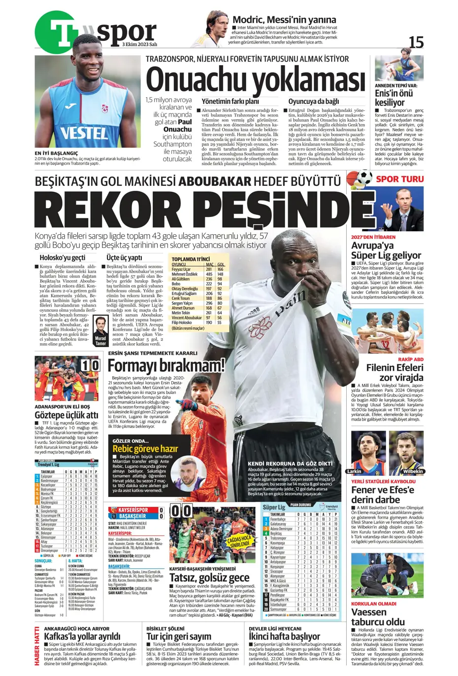 "İşte Okan Buruk'un imha planı" | Sporun manşetleri (3 Ekim 2023) - 39