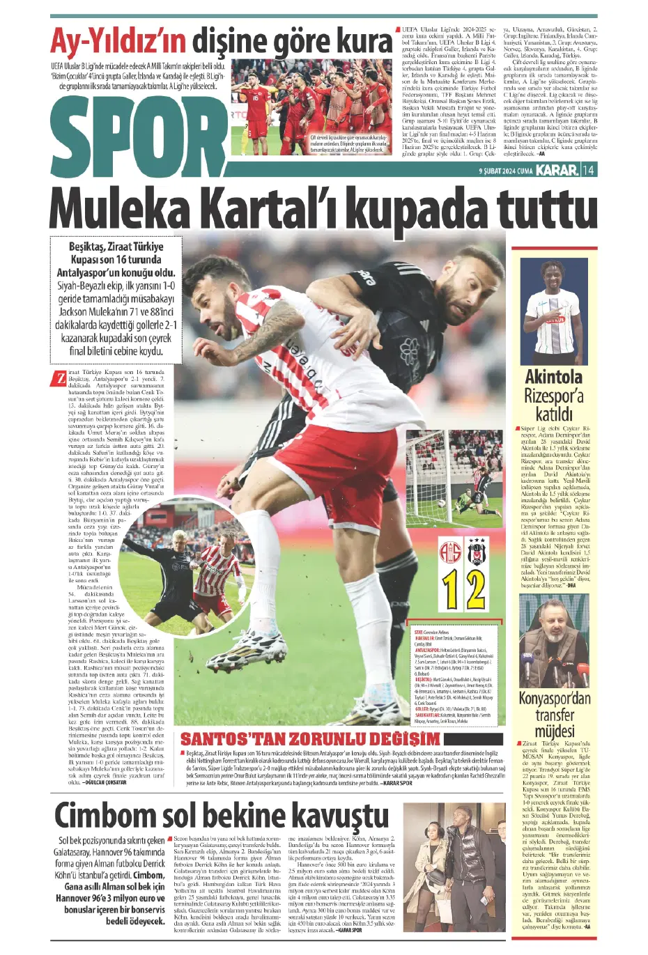 "Icardi &amp; Dzeko'yu geçti" | Sporun manşetleri (9 Şubat 2024) - 14