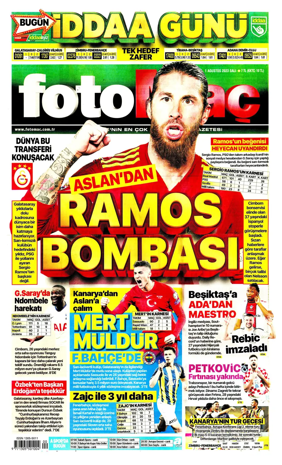 "Nelsson'un yerine Sergio Ramos" | Sporun Manşetleri - 9 "Nelsson'un yerine Sergio Ramos" | Sporun Manşetleri - 9