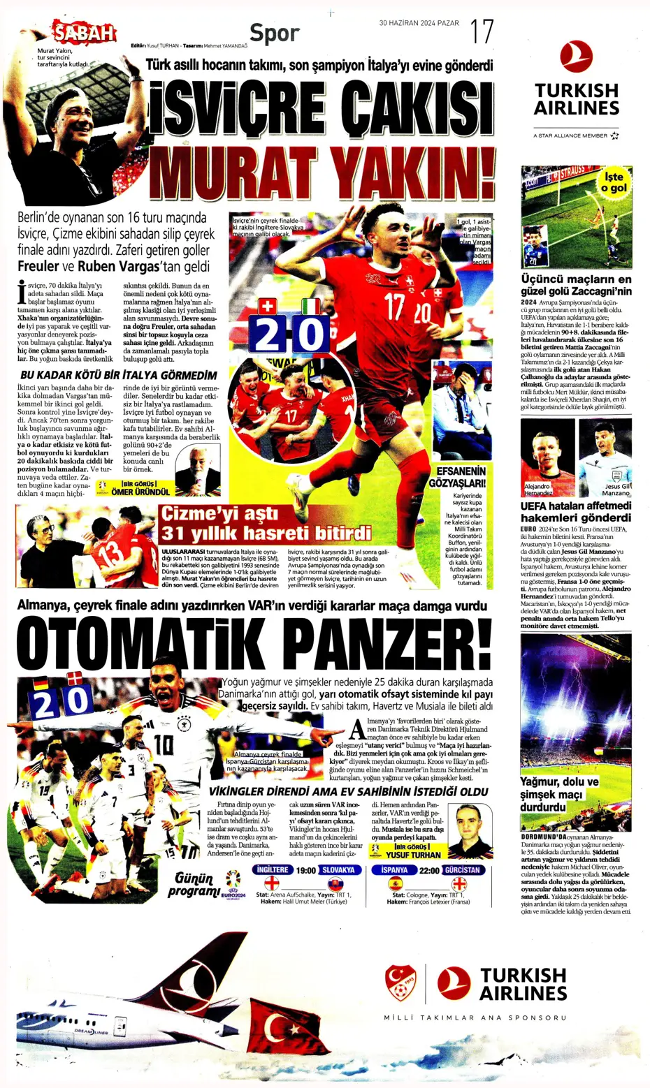 "Galatasaray'dan Goretzka seferi" | Sporun Manşetleri (30 Haziran 2024) - 35 "Galatasaray'dan Goretzka seferi" | Sporun Manşetleri (30 Haziran 2024) - 35