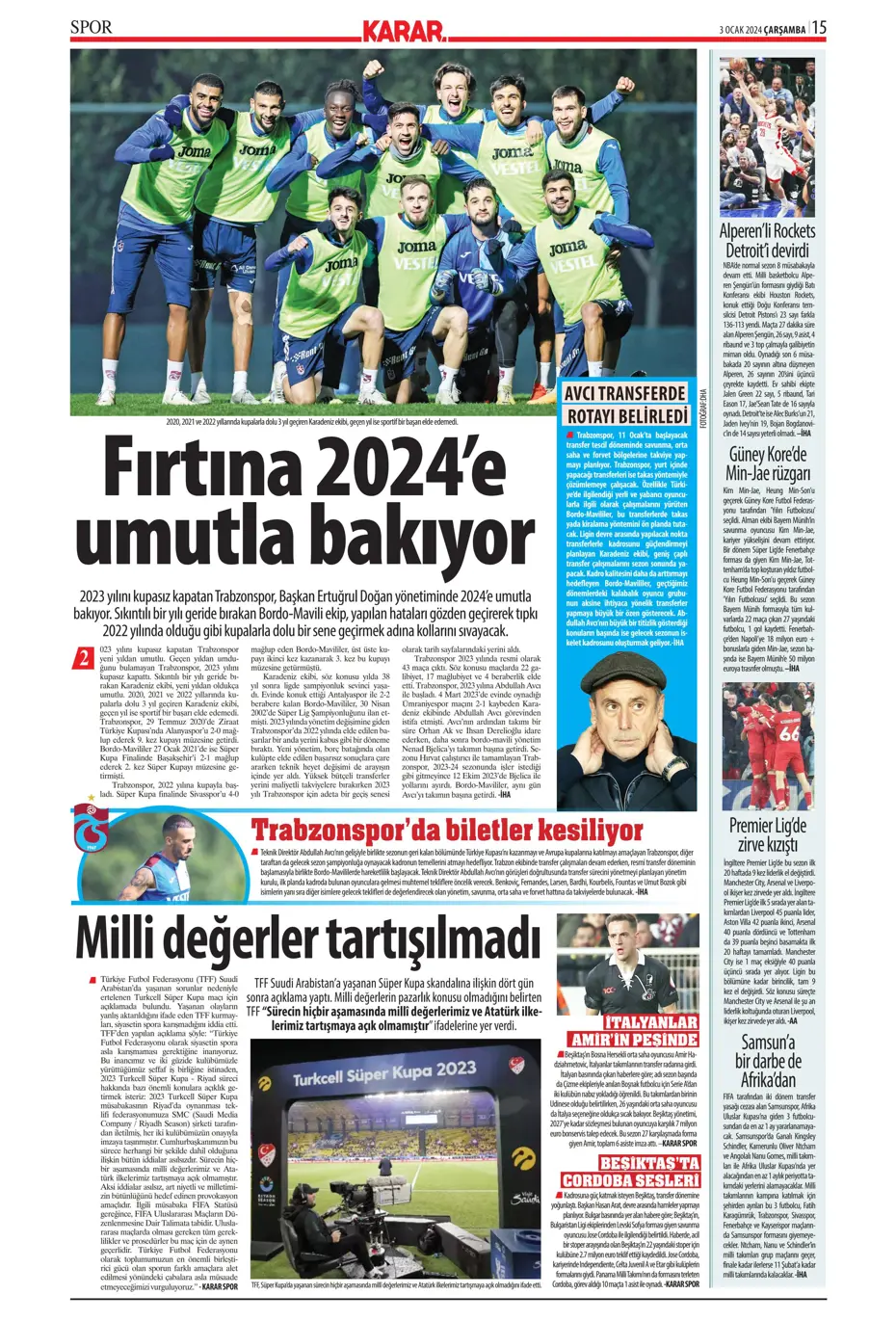 "Kartal'da Gabigol sürprizi" | Sporun manşetleri (3 Ocak 2024) - 18