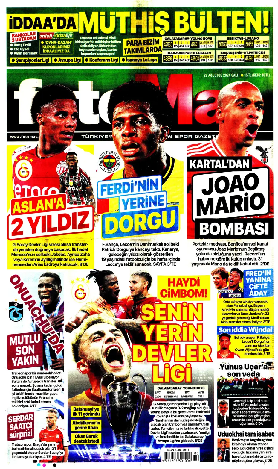 "Şok eden Ferdi Kadıoğlu gerçeği" | Sporun manşetleri - 11 "Şok eden Ferdi Kadıoğlu gerçeği" | Sporun manşetleri - 11