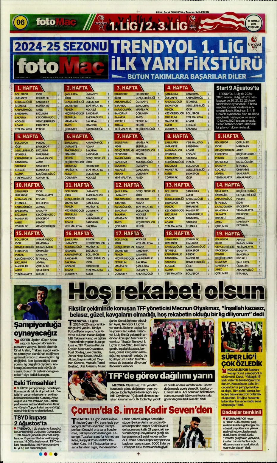 "Fenerbahçe'de sıra geldi orta saha transferine" | Sporun manşetleri - 16 "Fenerbahçe'de sıra geldi orta saha transferine" | Sporun manşetleri - 16