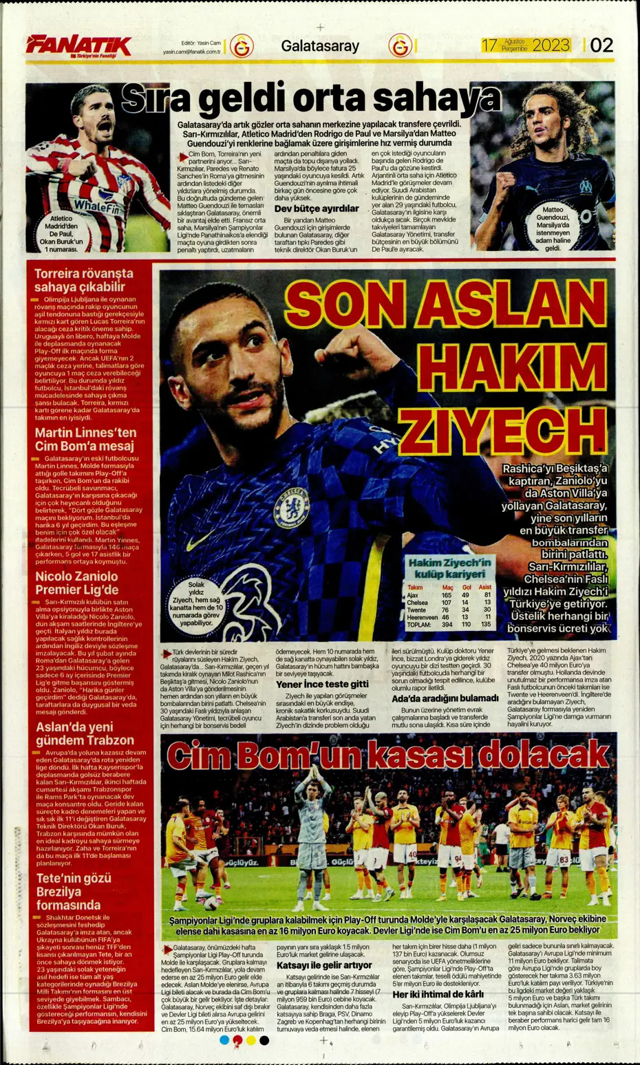 "Anderson Talisca için yoğun mesai" | Sporun Manşetleri - 2