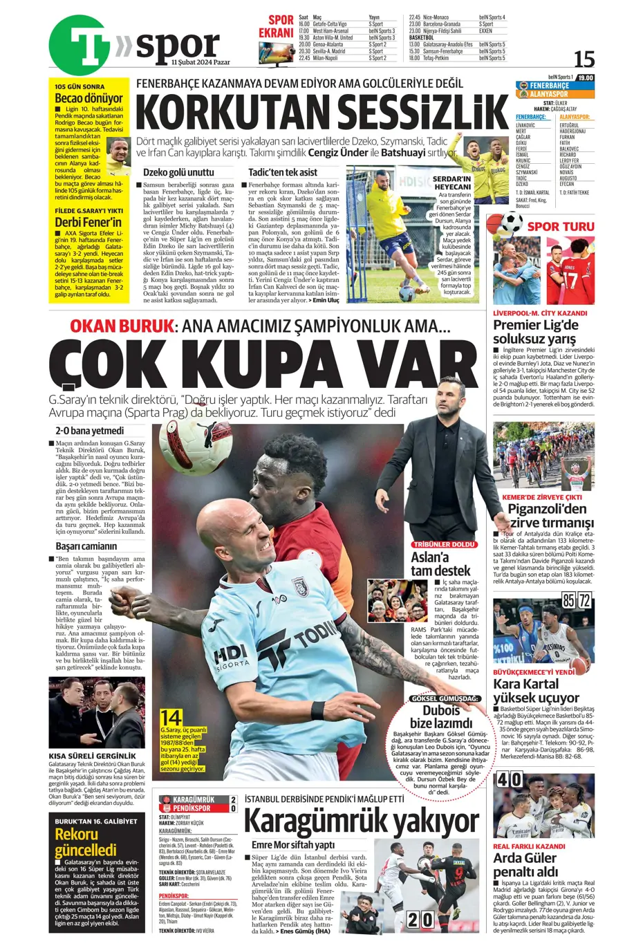 "30 saniyesi 7 milyon dolar" | Sporun manşetleri (11 Şubat 2024) - 44