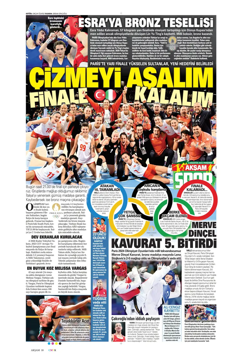 "Aslan'dan 3 yıldıza teklif" | Sporun manşetleri (8 Ağustos 2024) - 4 "Aslan'dan 3 yıldıza teklif" | Sporun manşetleri (8 Ağustos 2024) - 4