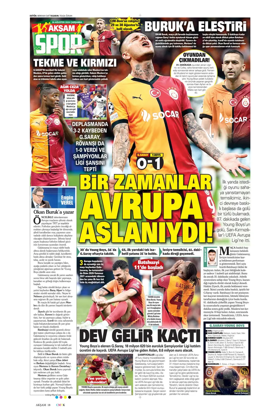 "Galatasaray'ın kabus gecesi" | Sporun manşetleri - 4