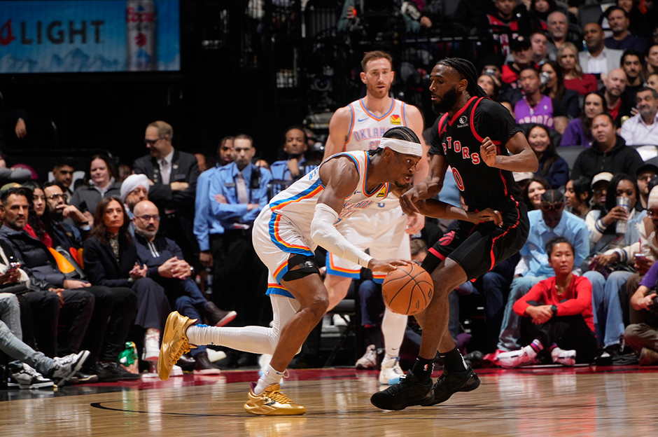 Oklahoma City Thunder'dan, Toronto Raptors'a 20 sayı fark