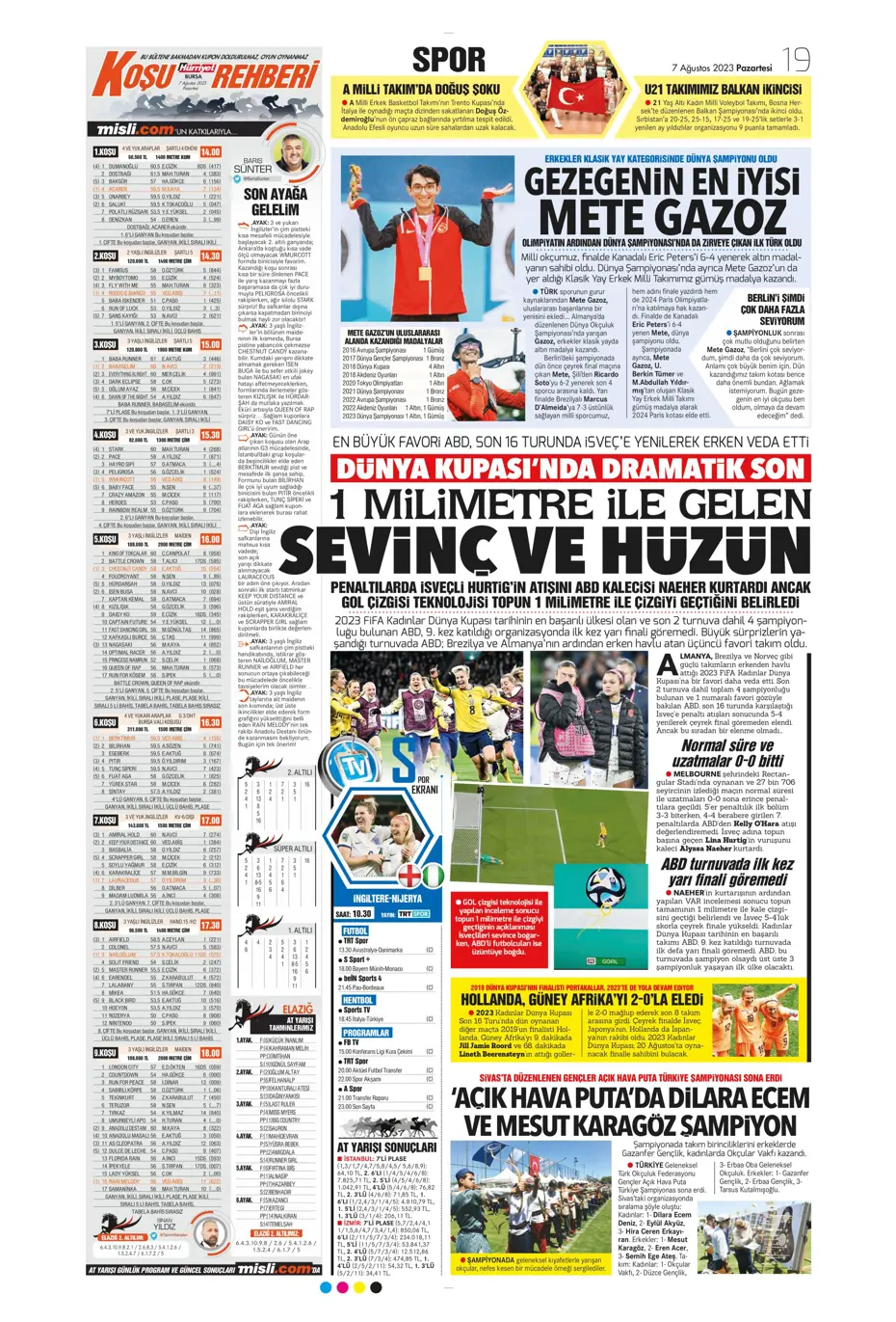 "Zaniolo gidiyor, Talisca geliyor" | Sporun manşetleri (7 Ağustos 2023) - 19 "Zaniolo gidiyor, Talisca geliyor" | Sporun manşetleri (7 Ağustos 2023) - 19