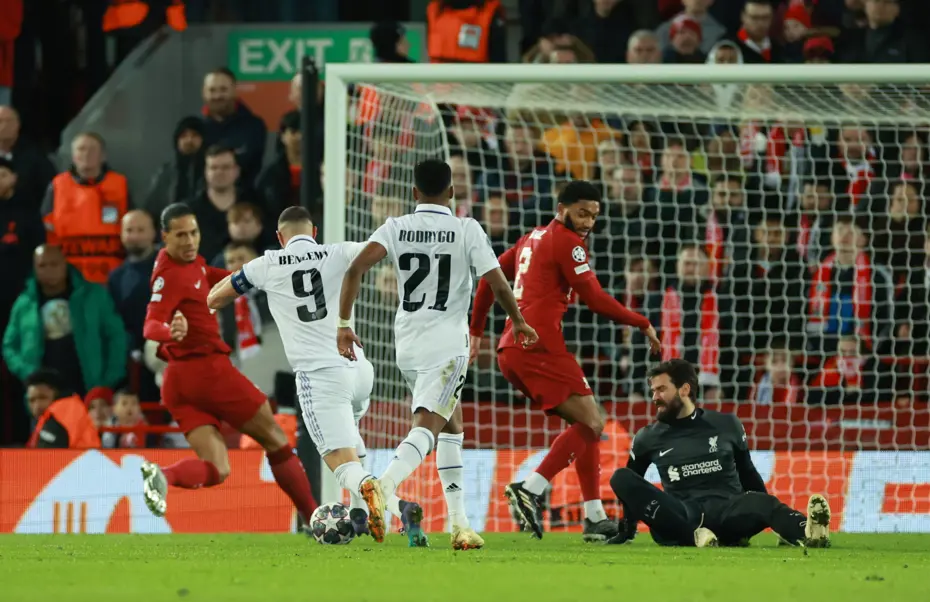 Real Madrid, Liverpool'a karşı geri döndü ve fark attı - 10